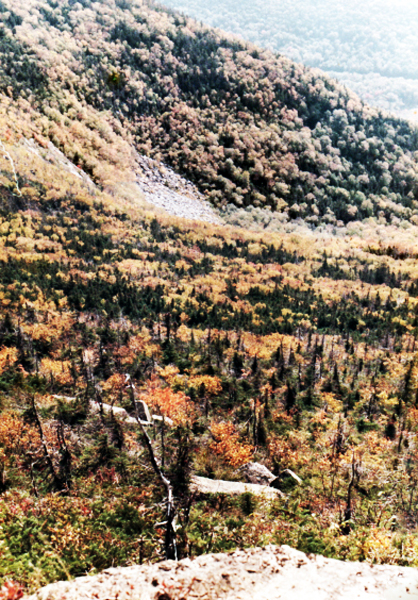 view from Cannon Mountain Aerial Tramway